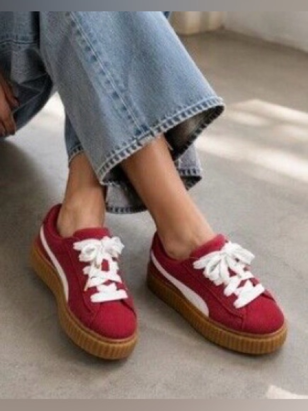 Fenty X PUMA|Creeper phatty corduroy lace up sneakers,size 6•••NWT,Trendy style
